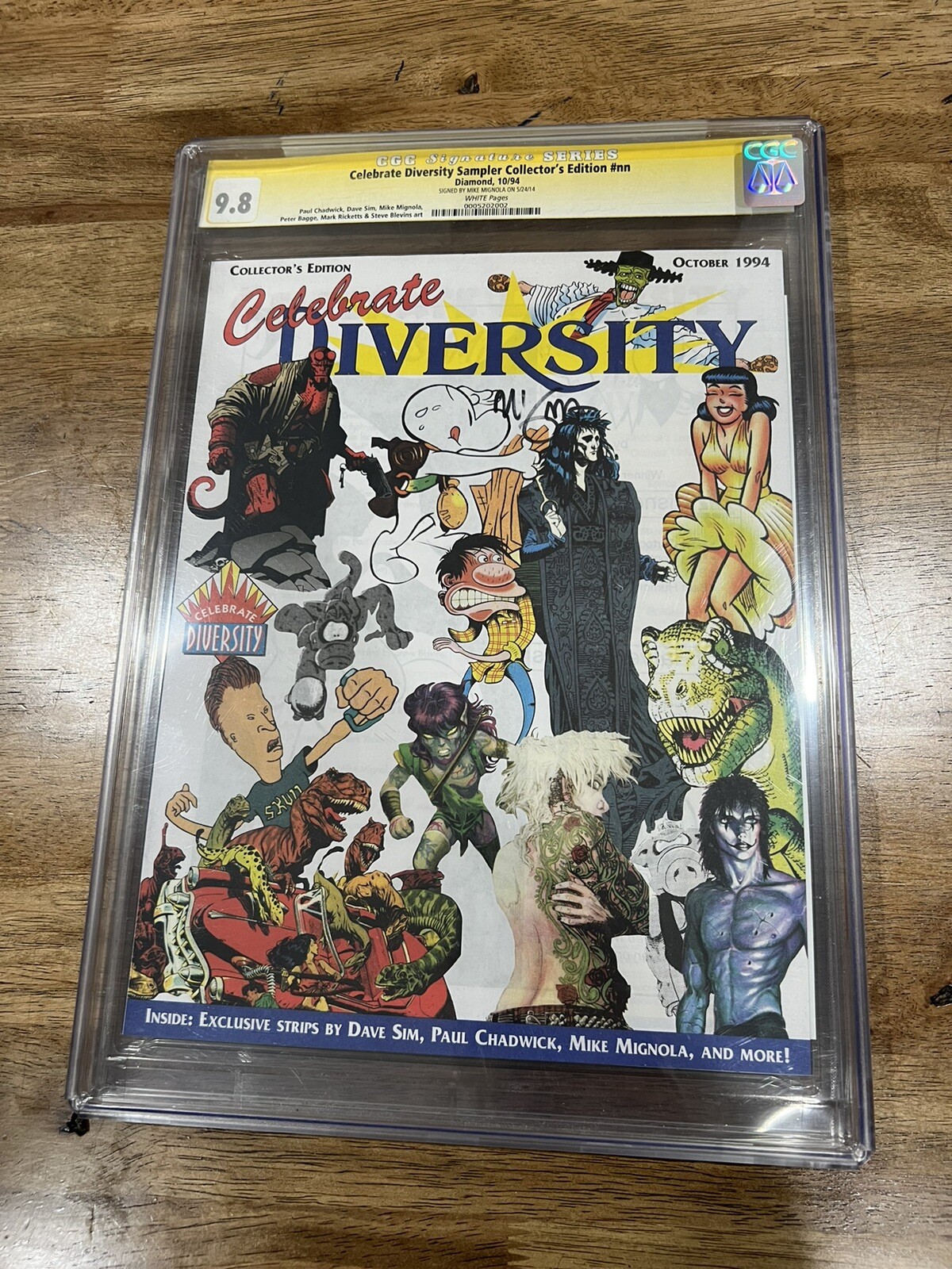 Celebrate Diversity 1994 CGC 9.8 SS Signed Mignola Hellboy Grail RARE Celebrate Diversity 1994 CGC 9.8 SS Signed Mignola Hellboy Grail RARE