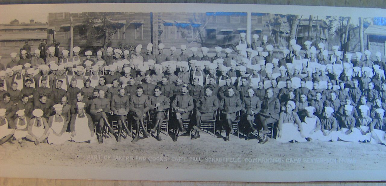 BAKERS COOKS Camp Sevier Photo 1918 WWI Original Panoramic 36 BAKERS COOKS Camp Sevier Photo 1918 WWI Original Panoramic 36