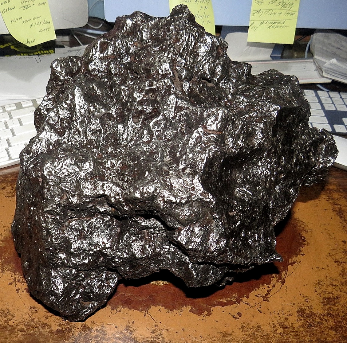 HUGE 37.5 KGM  CAMPO DEL CIELO METEORITE  MUSEUM GRADE 82.5 LB JAL THE VERY BEST