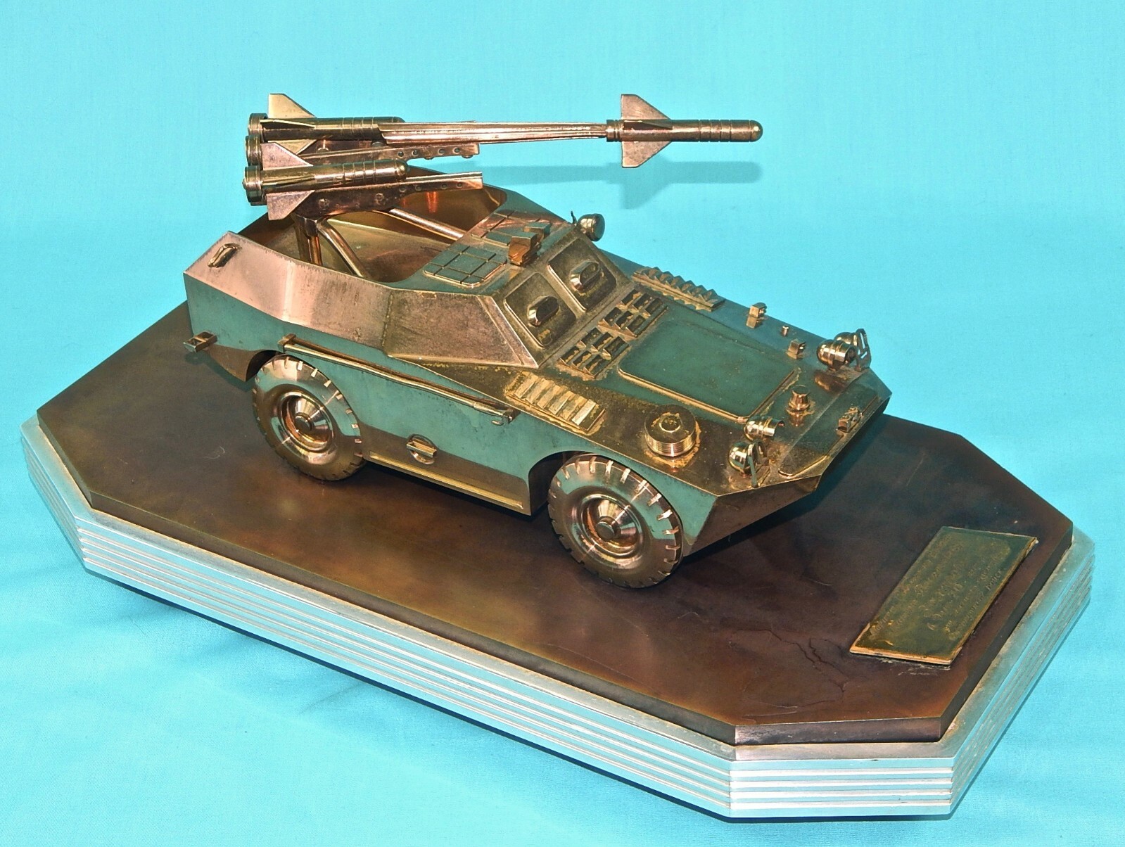 Vintage 1969 Soviet Russian USSR Copper BRDM Model Presented to Marshal Vintage 1969 Soviet Russian USSR Copper BRDM Model Presented to Marshal