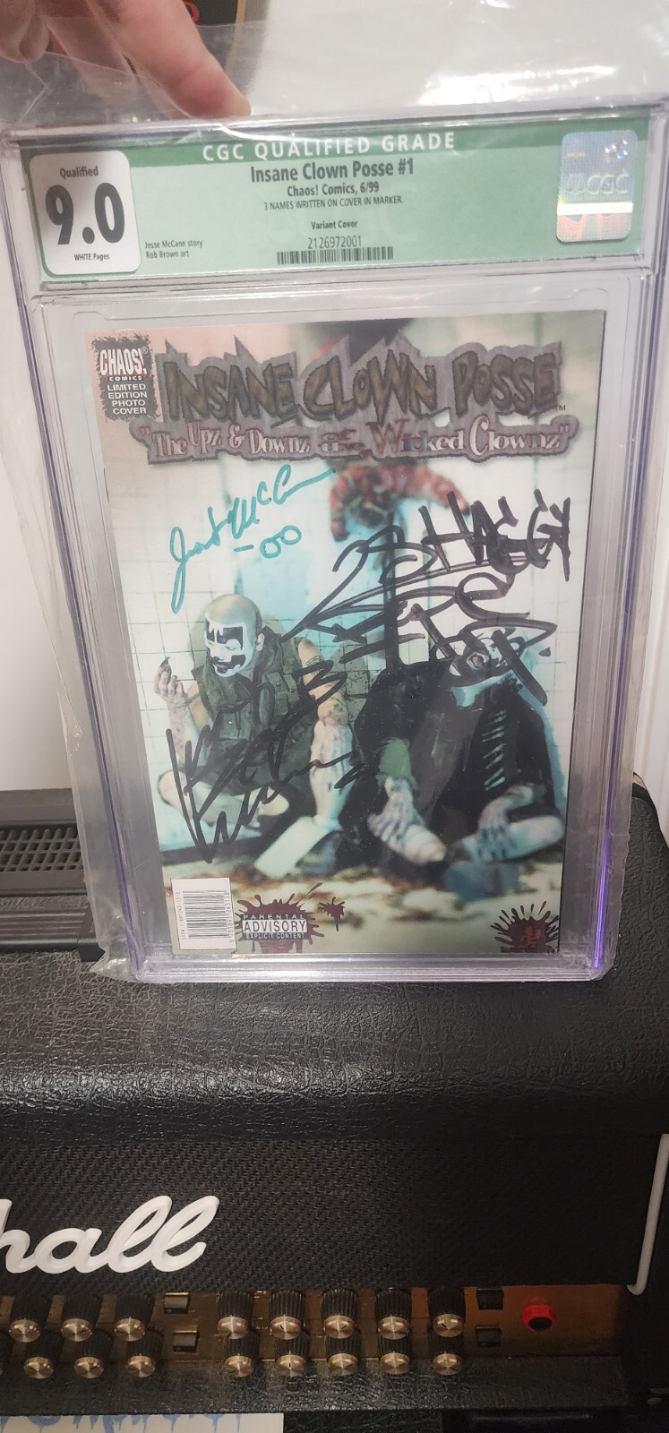 Insane Clown Posse The Upz & Downz of the Wicked Clownz #1 Signed Cgc 9.0