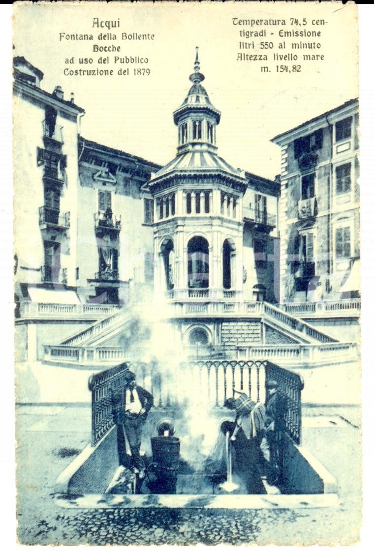 1916 ACQUI TERME Fontana della Bollente *Postcard to Rosalia GERMAN SERVAIS 1916 ACQUI TERME Fontana della Bollente *Postcard to Rosalia GERMAN SERVAIS