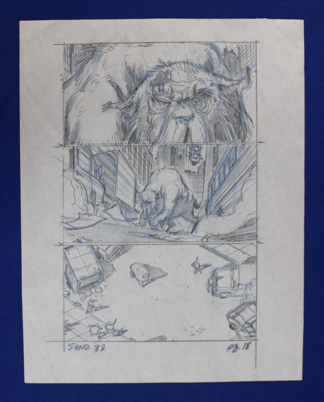 Neil Gaiman Sandman #32 Page 18 1991 Original Penciled Artwork by Shawn McManus