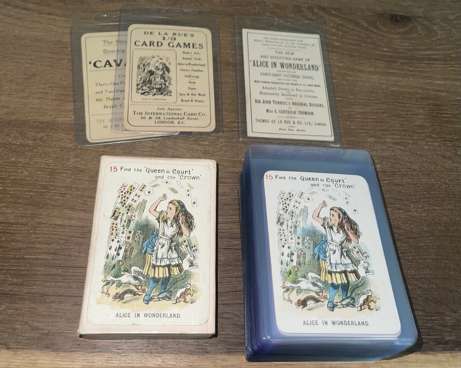 Antique c 1898 De La Rue & Co. Alice In Wonderland 48 Card Set w/BOX VERY RARE Antique c 1898 De La Rue & Co. Alice In Wonderland 48 Card Set w/BOX VERY RARE