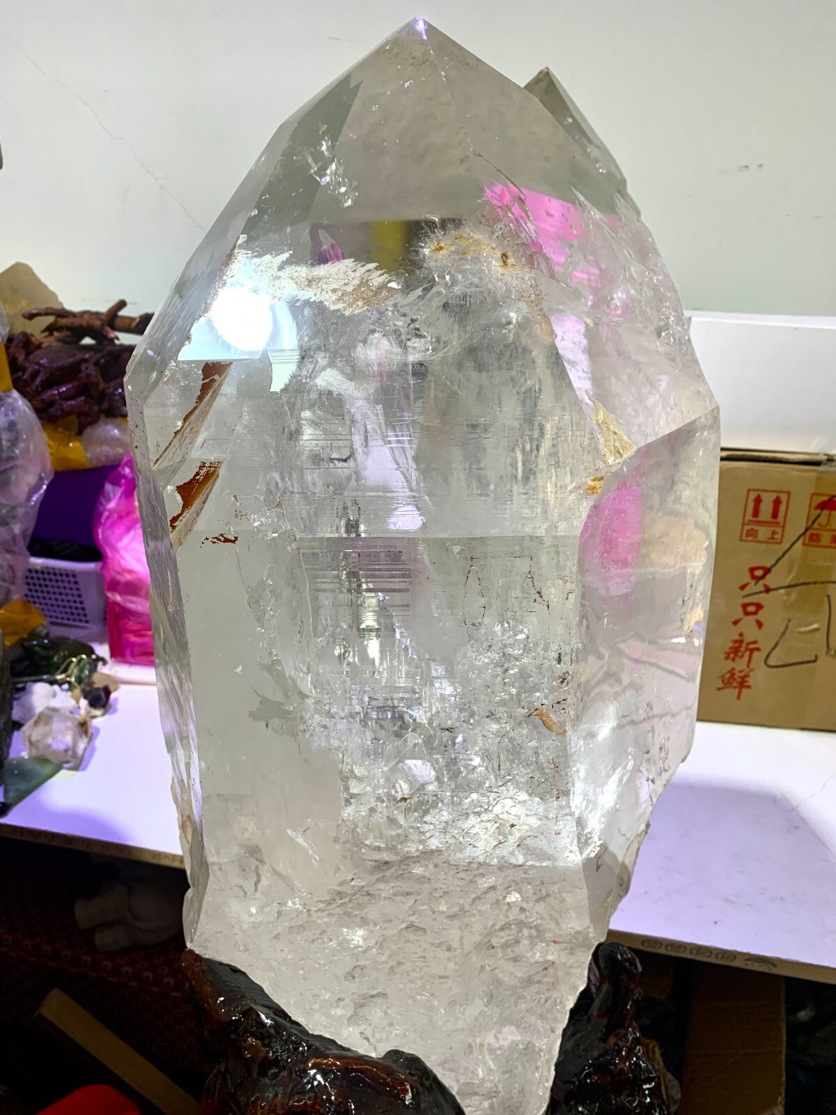 176LB TOP Natural rare clear Quartz Crystal Himalayan mineral specimen collect 176LB TOP Natural rare clear Quartz Crystal Himalayan mineral specimen collect
