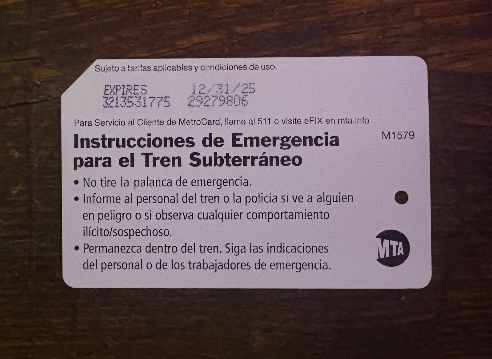 Genuine NYC Subway MetroCard (unused and expired on 12/31/25) Genuine NYC Subway MetroCard (unused and expired on 12/31/25)