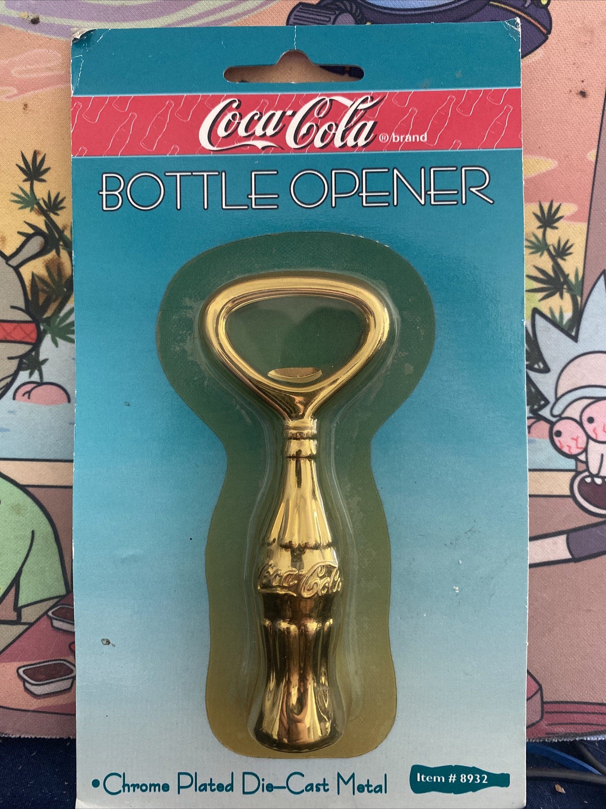 Collectible Gold Coca-Cola Vintage Bottle Opener (Rare) (Excellent Condition)