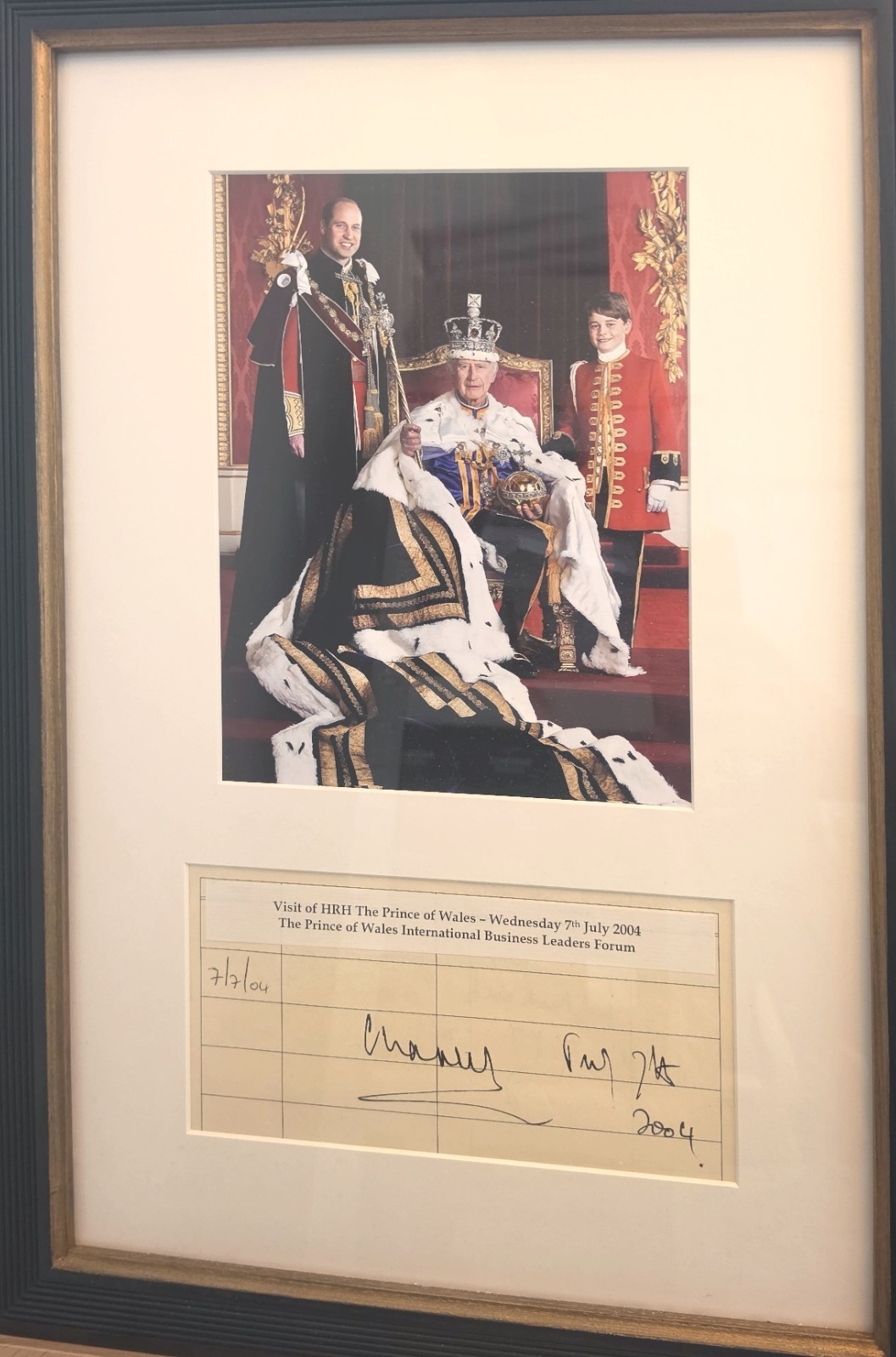 King Charles III signed genuine authentic autograph signature UACC RD MS COA King Charles III signed genuine authentic autograph signature UACC RD MS COA