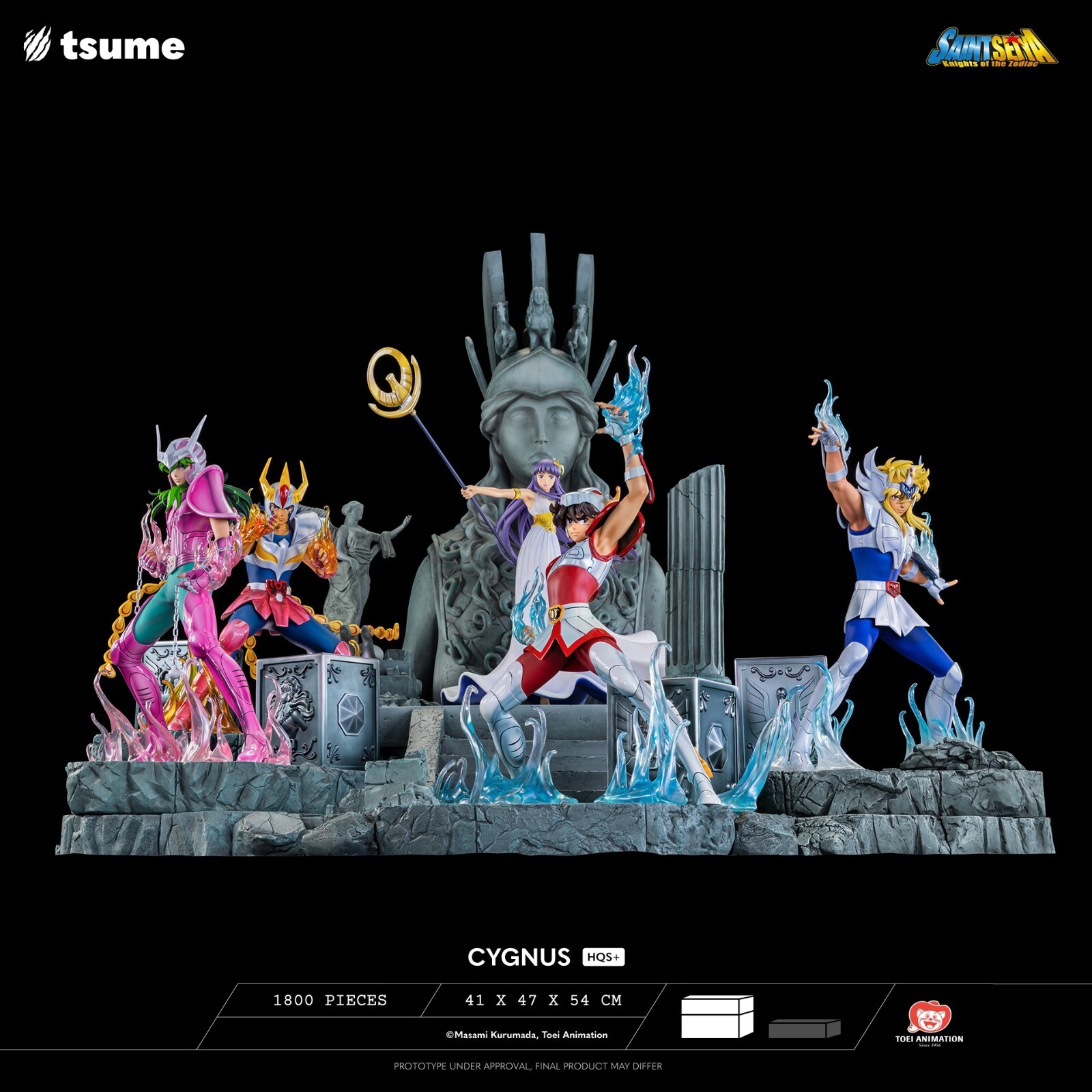 Tsume Saint Seiya - HQS+ 1/4 Scale Statue Five characters Model