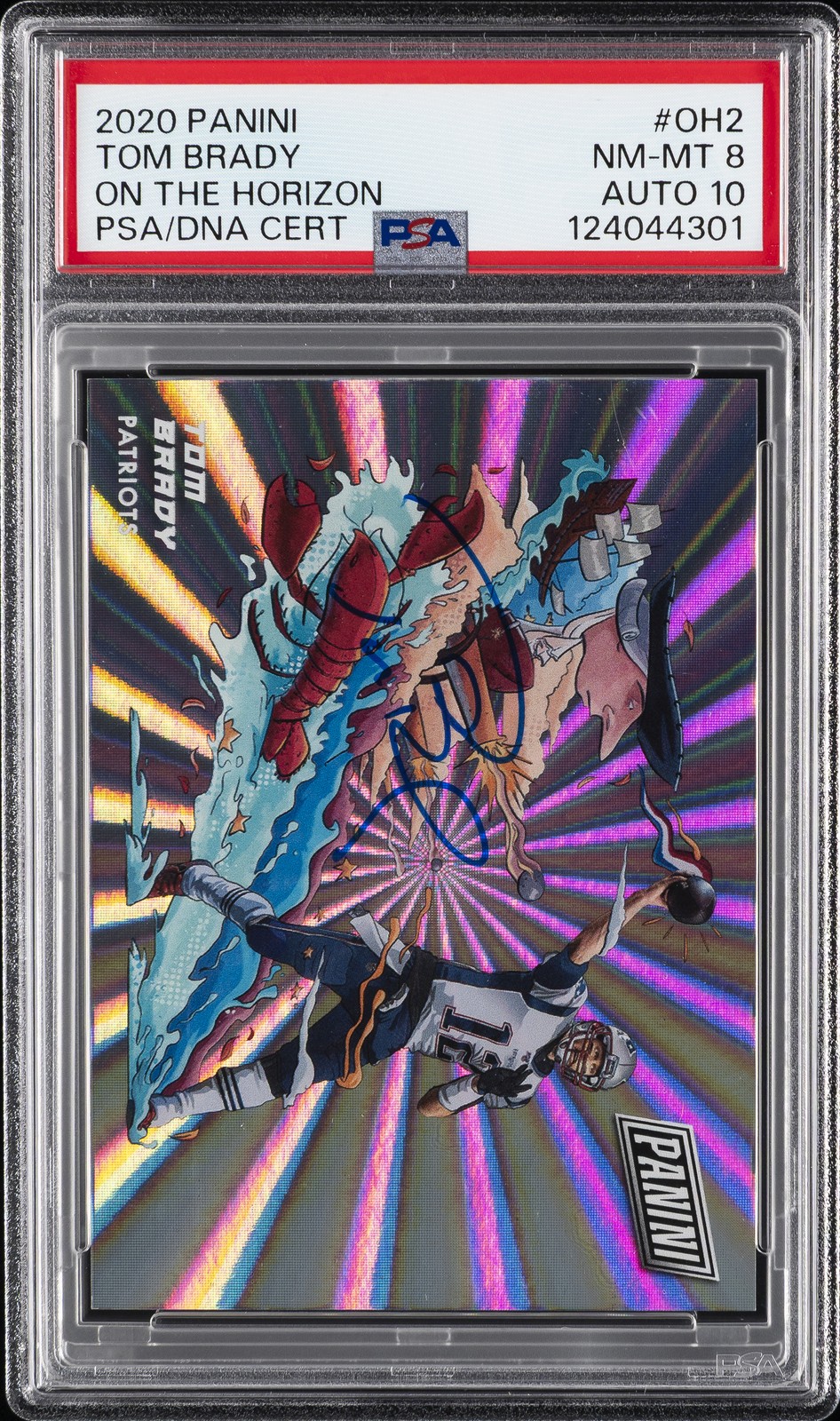 2020 PANINI ON THE HORIZON #OH2 TOM BRADY PSA 8 AUTO 10 2020 PANINI ON THE HORIZON #OH2 TOM BRADY PSA 8 AUTO 10