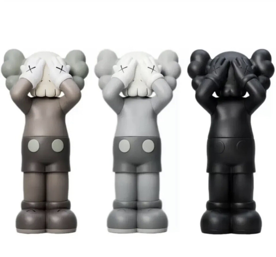 KAWS Holiday UK Vinyl Figure Set of 3 Brown - Grey - Black *Ready to Ship*