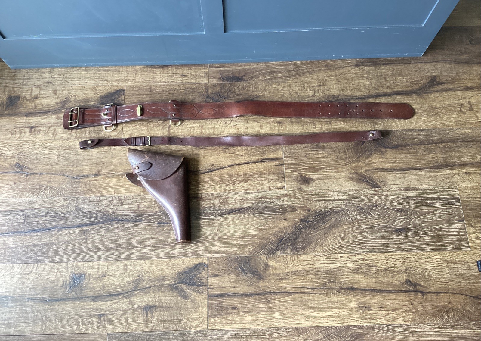 WWI WW1 NAMED LT BRITISH OFFICER'S WEBLEY HOLSTER 1918 Belt Strap HEATH MACHIN WWI WW1 NAMED LT BRITISH OFFICER'S WEBLEY HOLSTER 1918 Belt Strap HEATH MACHIN
