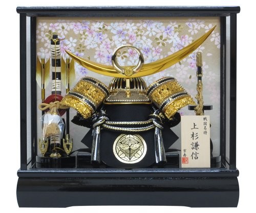 Kyoju May Doll Uesugi Helmet Case 38cm (15in) Japanese Display YN30337GKC