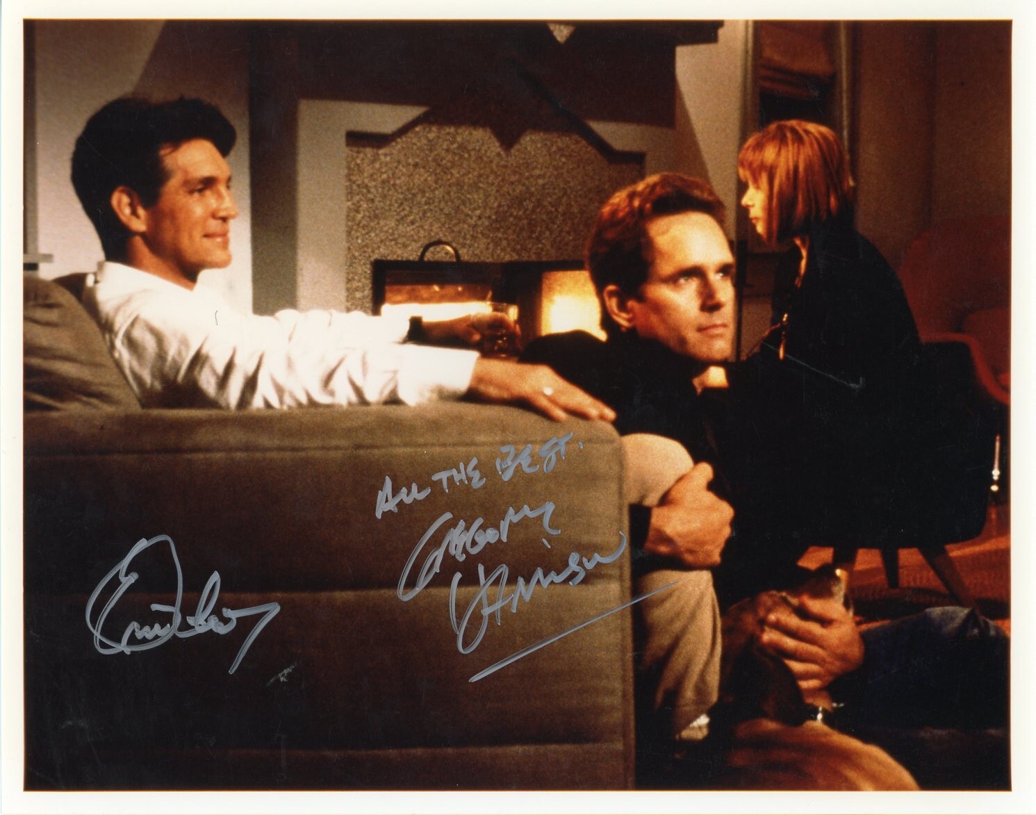 Eric Roberts & Gregory Harrison Hand Signed Photograph + COA
