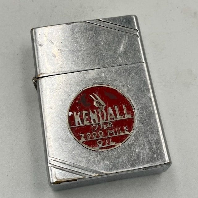 Rare 1936-37 Zippo Square Model Lighter Kendall Metaliq Diagonal Line Vintage