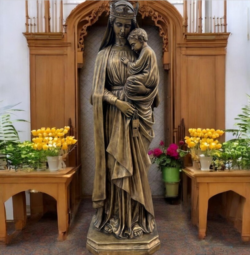 + Bronze statue of The Madonna & Child, 72