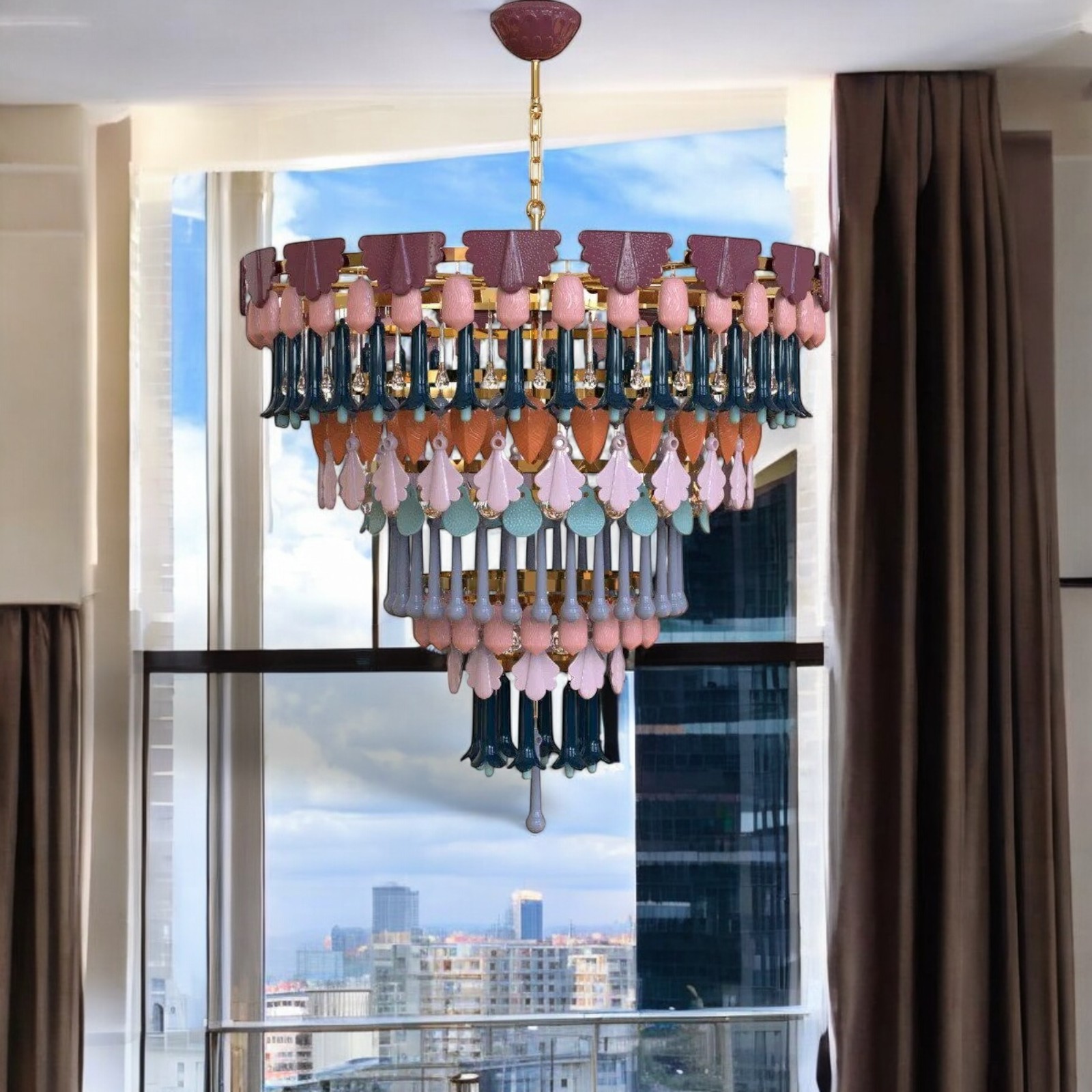 Lladro Seasons Chandelier – 100 cm, Fall (US) 01024192
