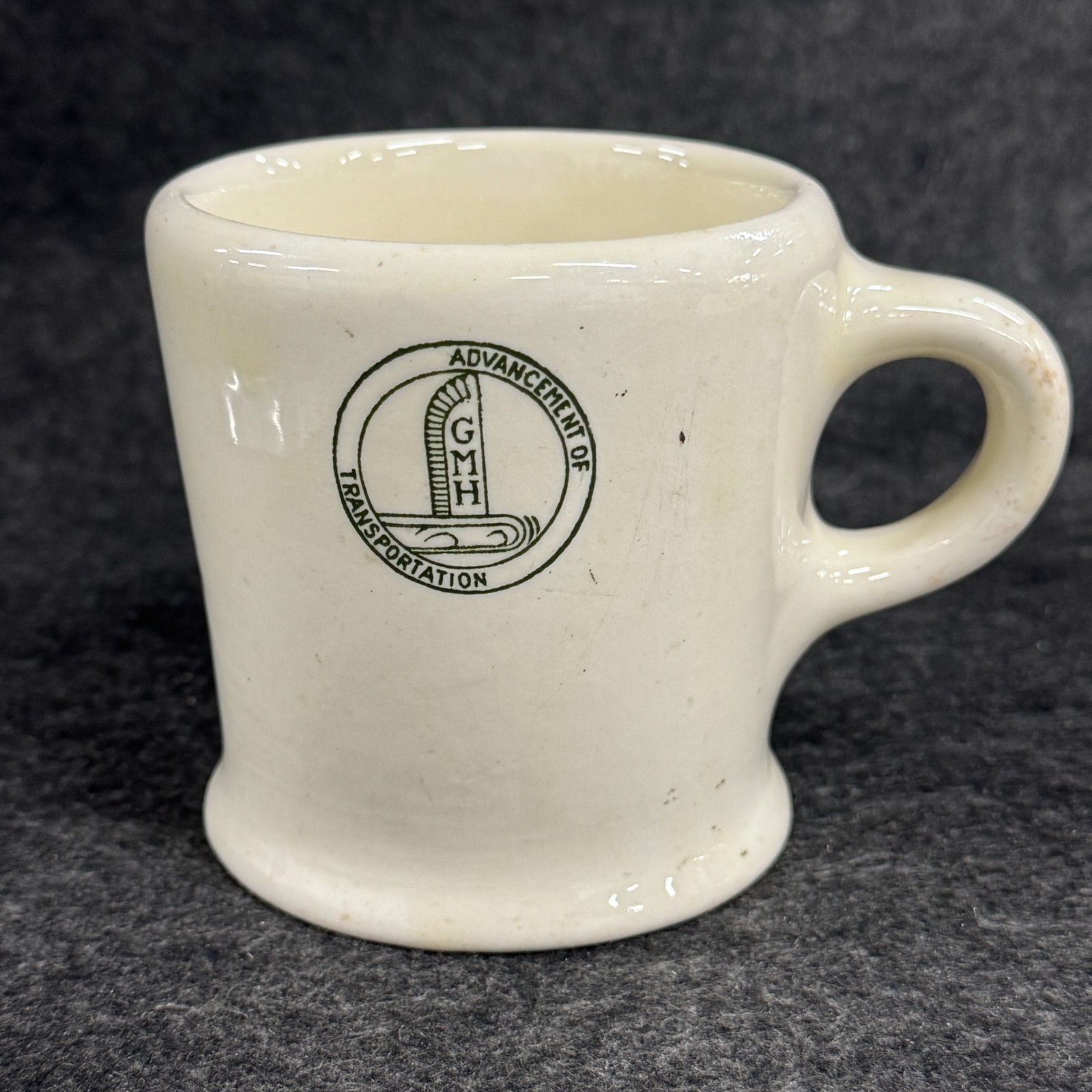 Rare 1950s GMH Holden Advancement of Transportation Employee Mug Globe Pottery
