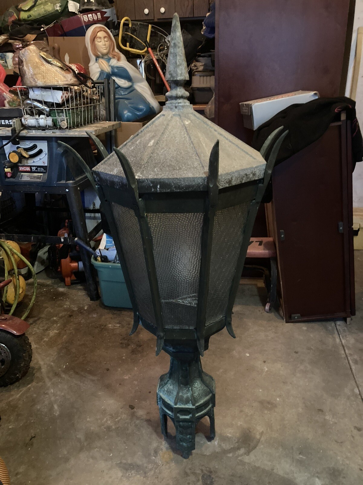 1920’s Gothic Chicago Street Lantern in Cast Bronze Novalux for GE 1920’s Gothic Chicago Street Lantern in Cast Bronze Novalux for GE
