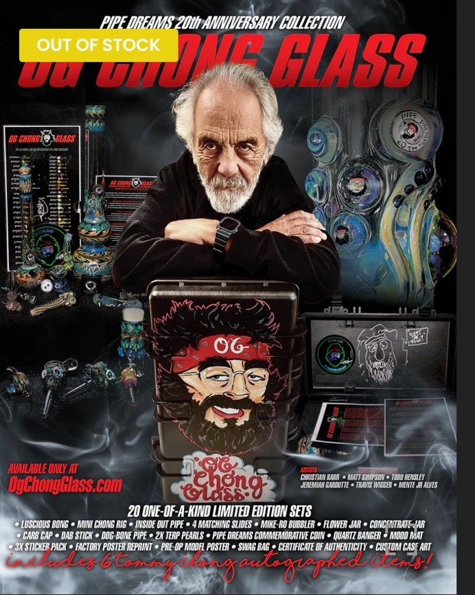 OG Chong Glass Anniversary Kit 14/20 Multiple Tommy Chong Authographs OG Chong Glass Anniversary Kit 14/20 Multiple Tommy Chong Authographs