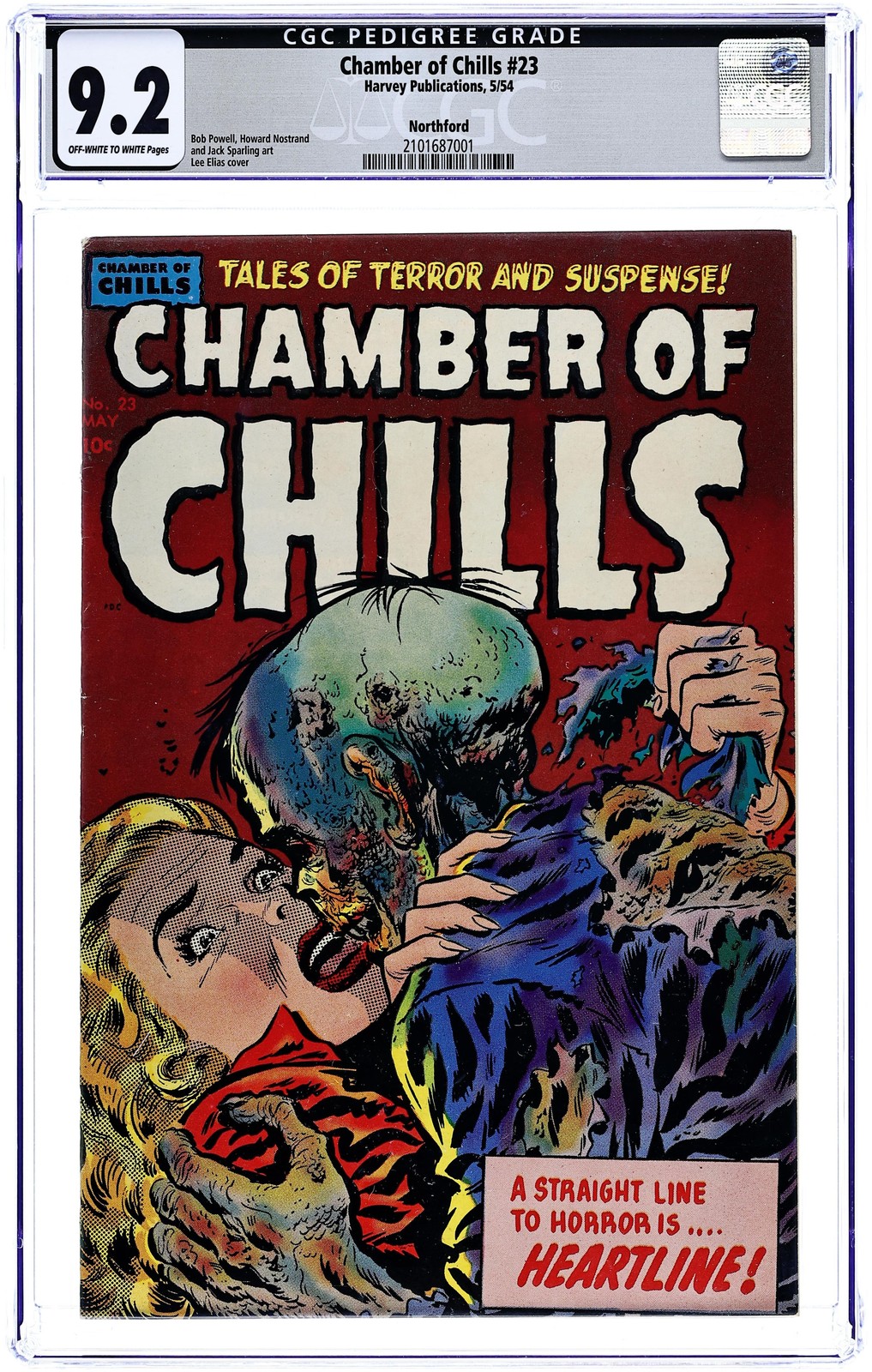 Chamber of Chills #23 CGC 9.2 Northford 1954 2101687001