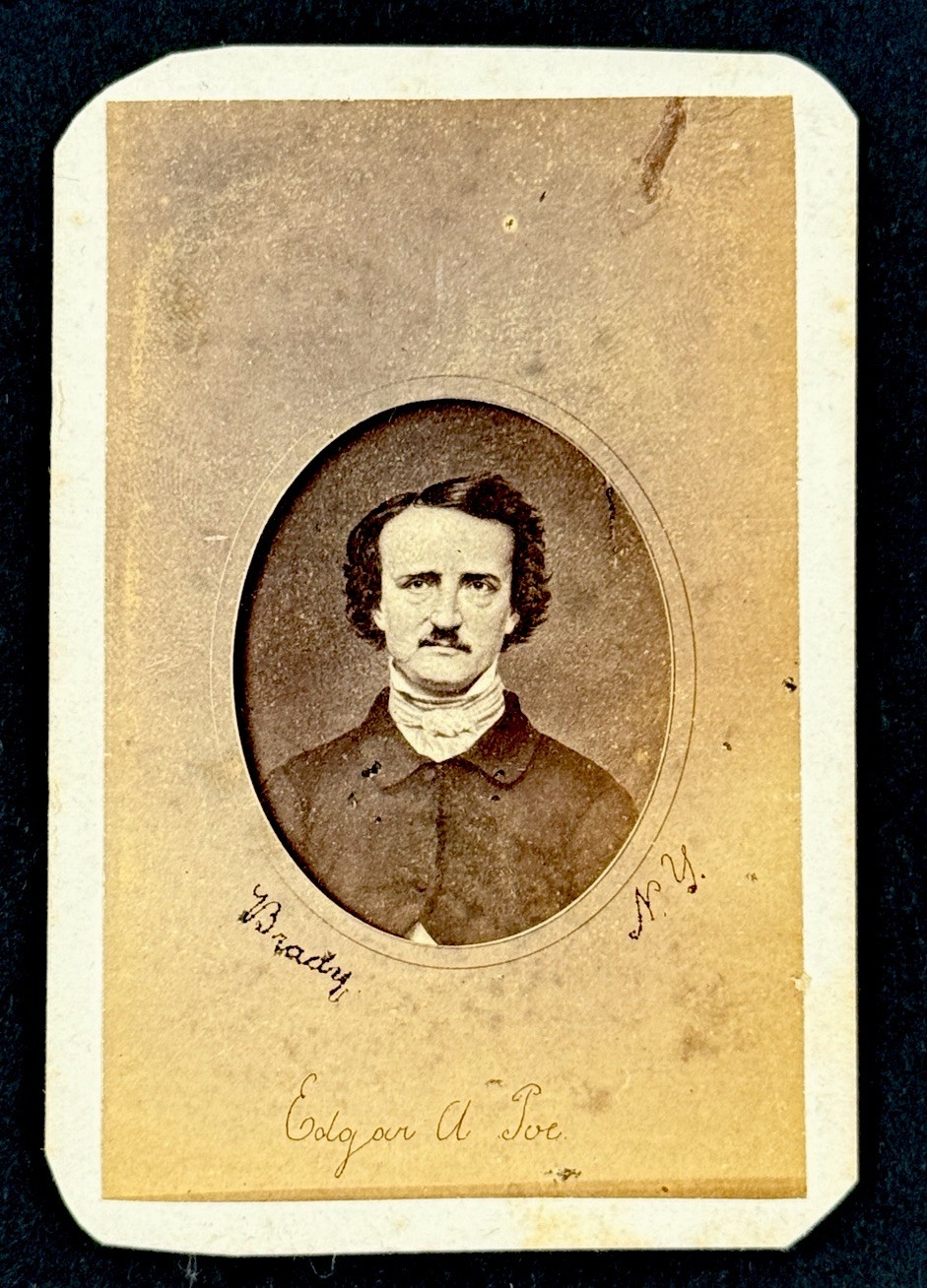 MEGA RARE Edgar Allen Poe CDV Photograph BRADY Anthony Photo allan MEGA RARE Edgar Allen Poe CDV Photograph BRADY Anthony Photo allan