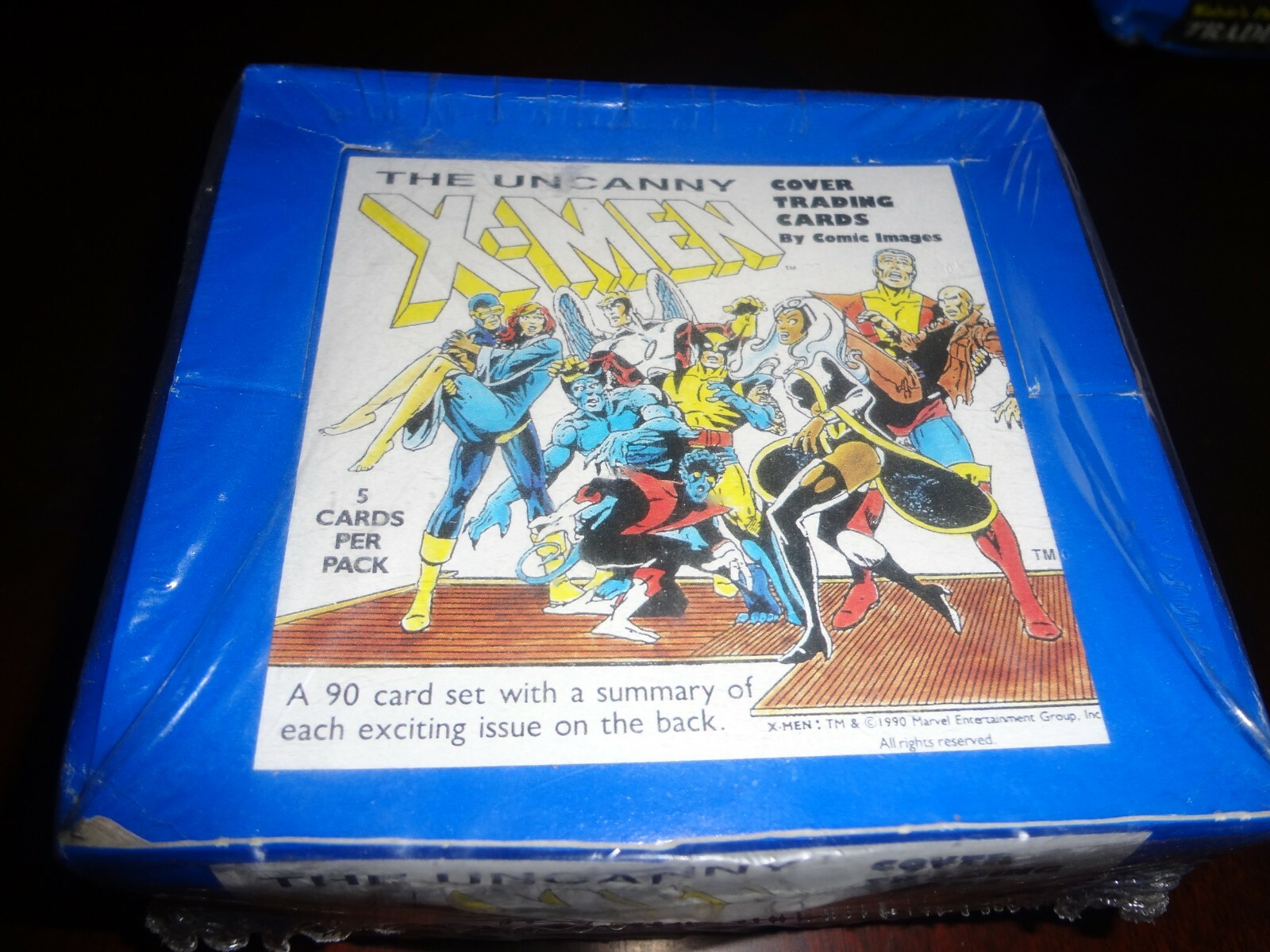 1990 Marvel X-Men Uncanny series I Factory Sealed Card Box Super Rare MINT 1990 Marvel X-Men Uncanny series I Factory Sealed Card Box Super Rare MINT