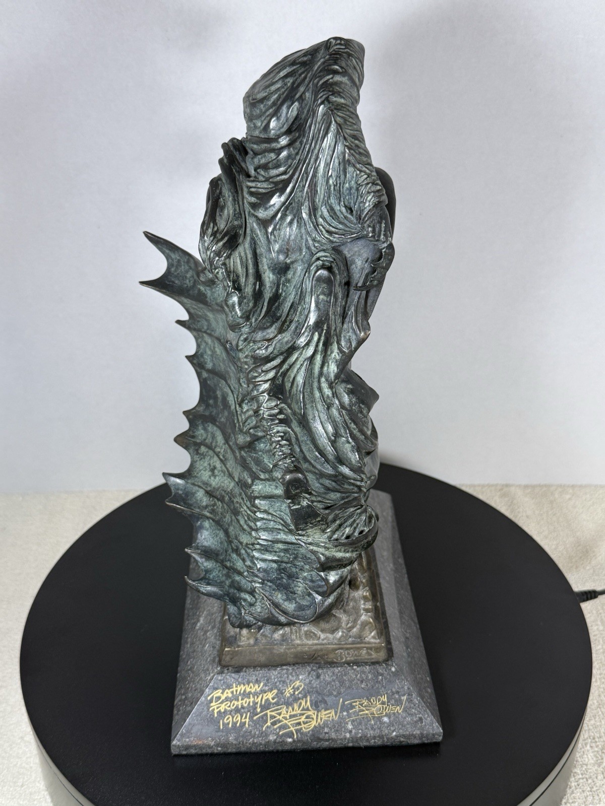 BATMAN (BRONZE EDITION PROTOTYPE #3) 1994 #3 AP ~ STATUE~RANDY BOWEN~AUTOGRAPHED