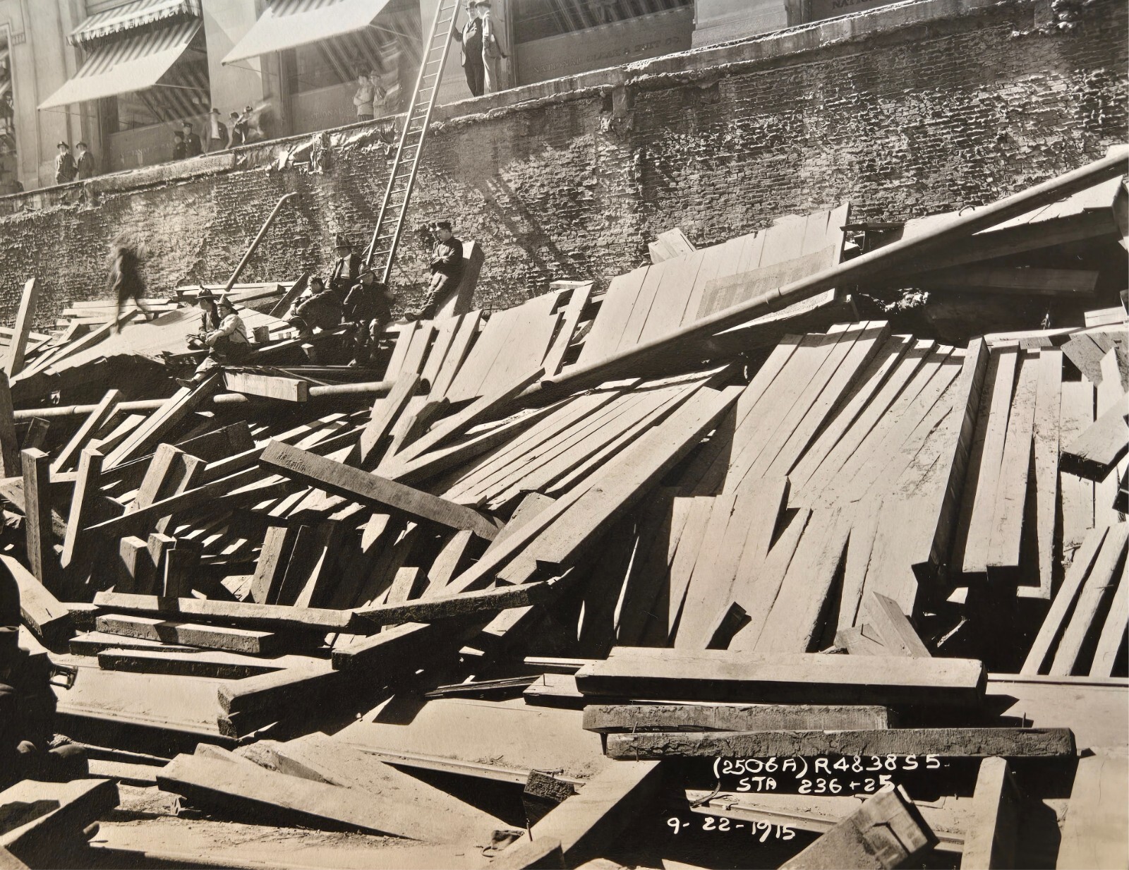 LOT IRT Subway collapse 1915 Pierre Pullis photos FDNY NYPD New York 7th Ave LOT IRT Subway collapse 1915 Pierre Pullis photos FDNY NYPD New York 7th Ave