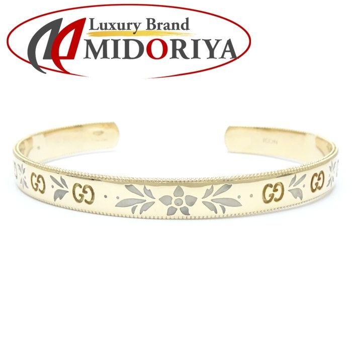 GUCCI GG Icon Blooms Bangle 18 434528 K18YG Yellow Gold 293334 Used
