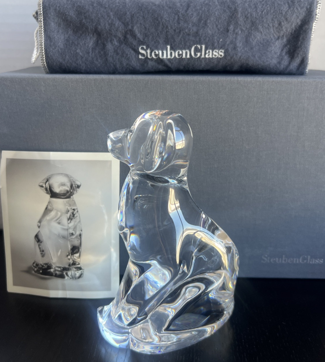 Steuben Crystal Loyal Companion Labrador DOG “Best friend” Figurine Mint In box Steuben Crystal Loyal Companion Labrador DOG “Best friend” Figurine Mint In box