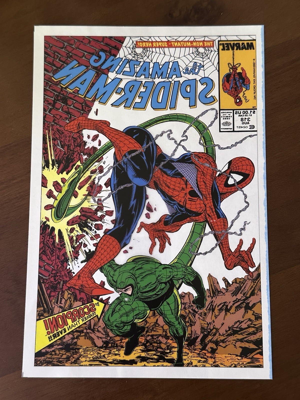 Original Marvel Comics color production film positive (acetate)