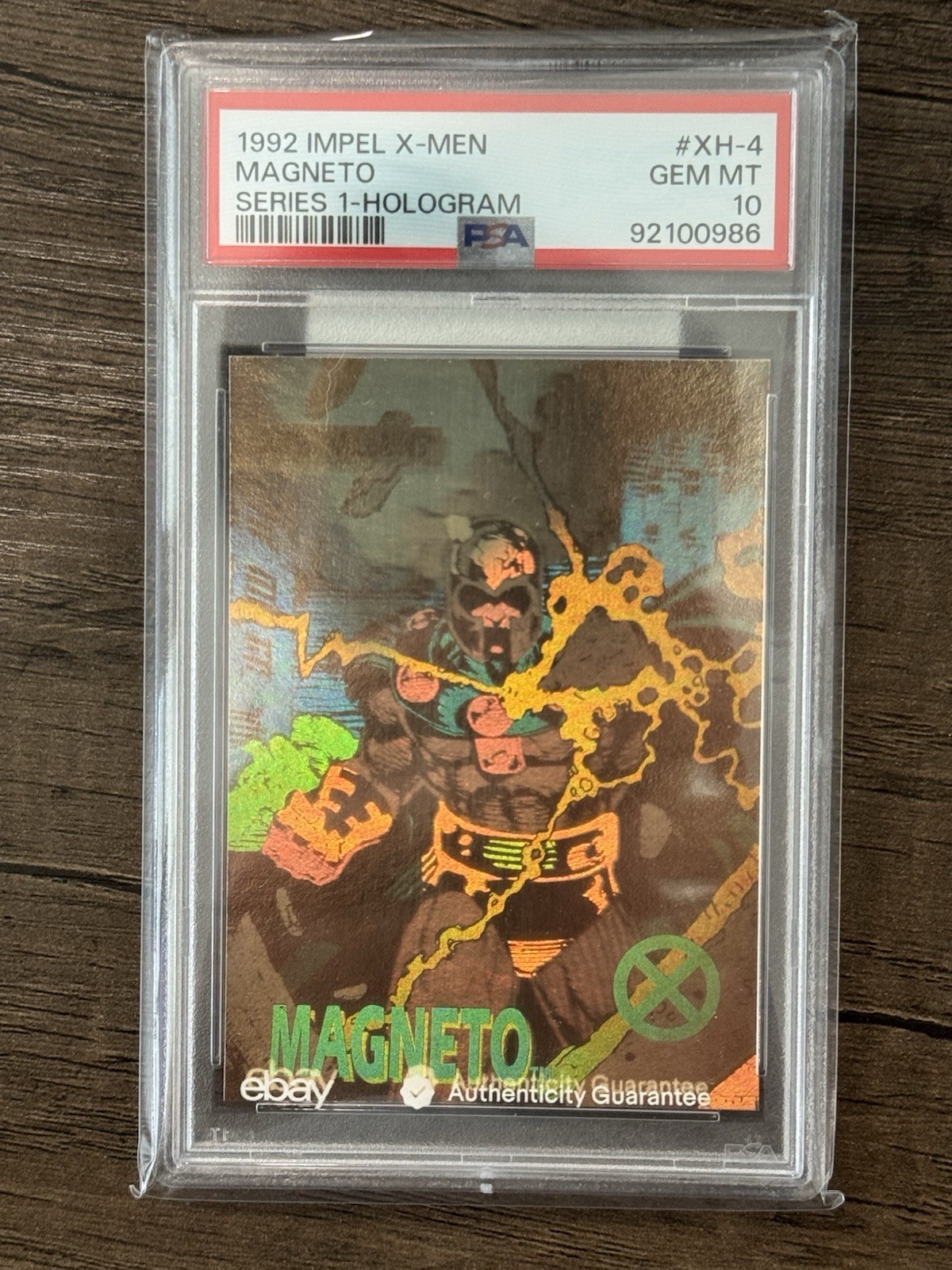 1992 Impel X-Men Magneto Series 1- Hologram #XH-4 PSA 10 GEM MT Pop 5 Of 459