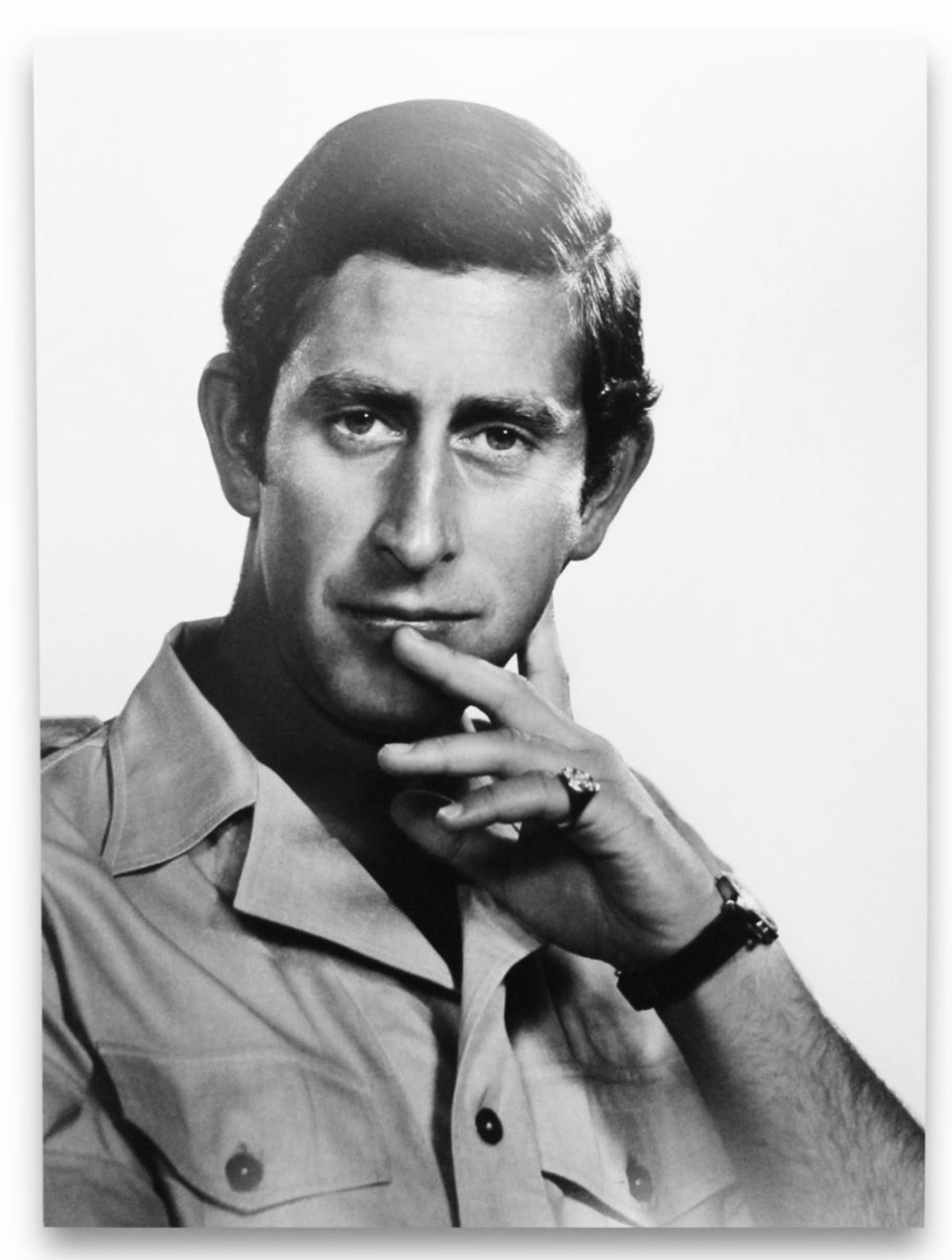 Yousuf Karsh HRH Prince Charles 38x29 Silver Print 100% Original Yousuf Karsh HRH Prince Charles 38x29 Silver Print 100% Original