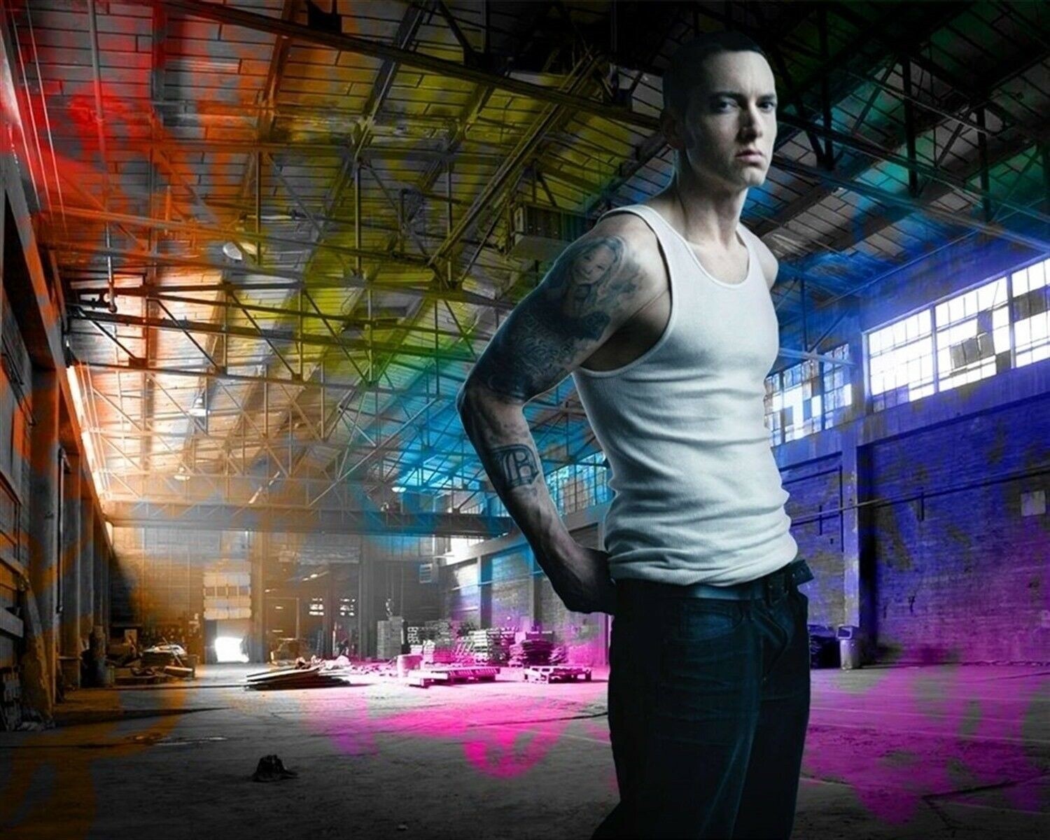 EMINEM rapper singer fab photo in RAINBOW WEARHOUSE L175 EMINEM rapper singer fab photo in RAINBOW WEARHOUSE L175