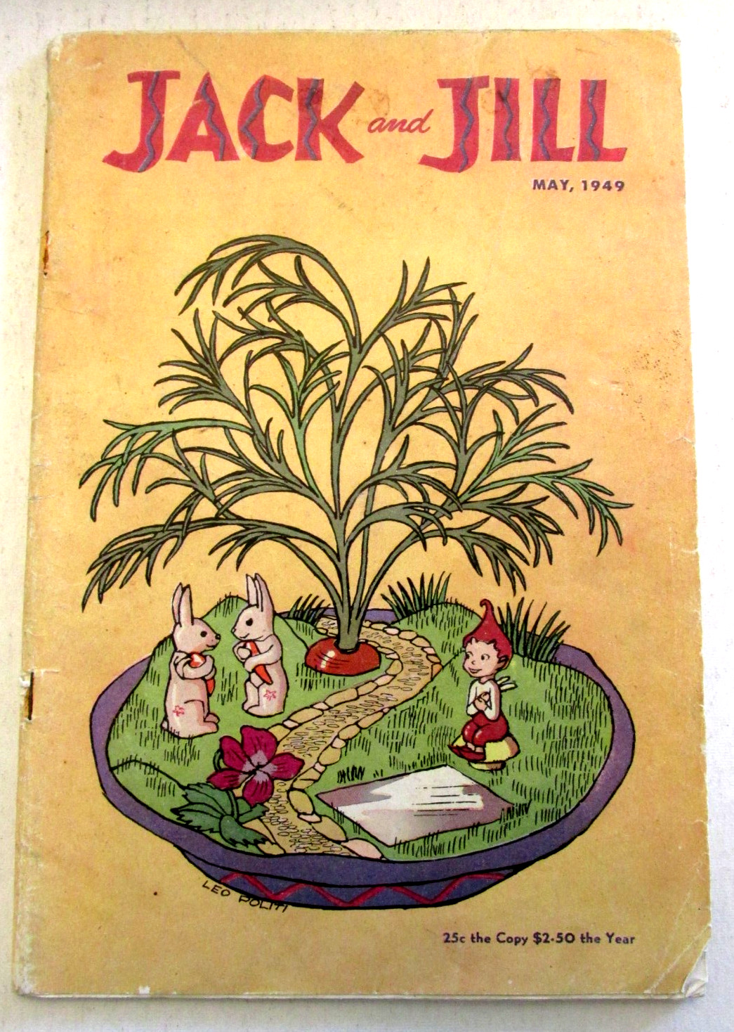 VTG May 1949 Jack and Jill Illustrator Booklet Magazine Stories 68p Leo Politi