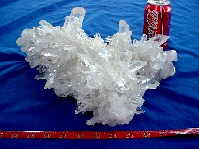 Arkansas Quartz Crystal Cluster Burr - Square Back - Beauitful, Collector Piece 