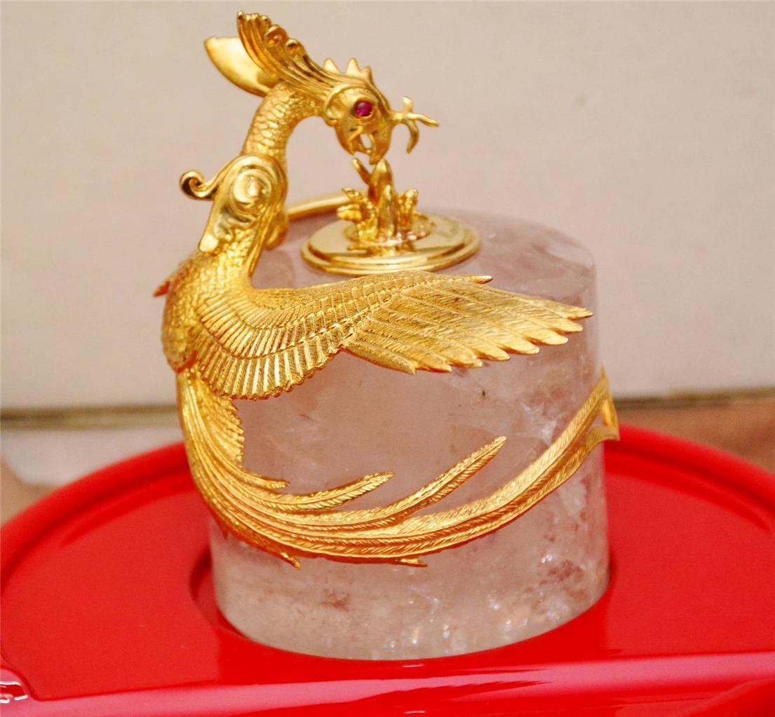 MONTEGRAPPA ETERNAL BIRD INK POT SOLID 18 KARAT GOLD VERY RARE # 18/50 BRAND NEW MONTEGRAPPA ETERNAL BIRD INK POT SOLID 18 KARAT GOLD VERY RARE # 18/50 BRAND NEW