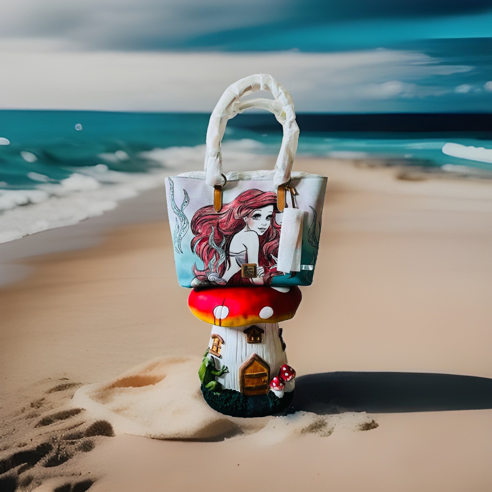 NWT Dooney & Bourke Disney Dream Big Princess Ariel Tote With NWT Pin & Bracelet NWT Dooney & Bourke Disney Dream Big Princess Ariel Tote With NWT Pin & Bracelet