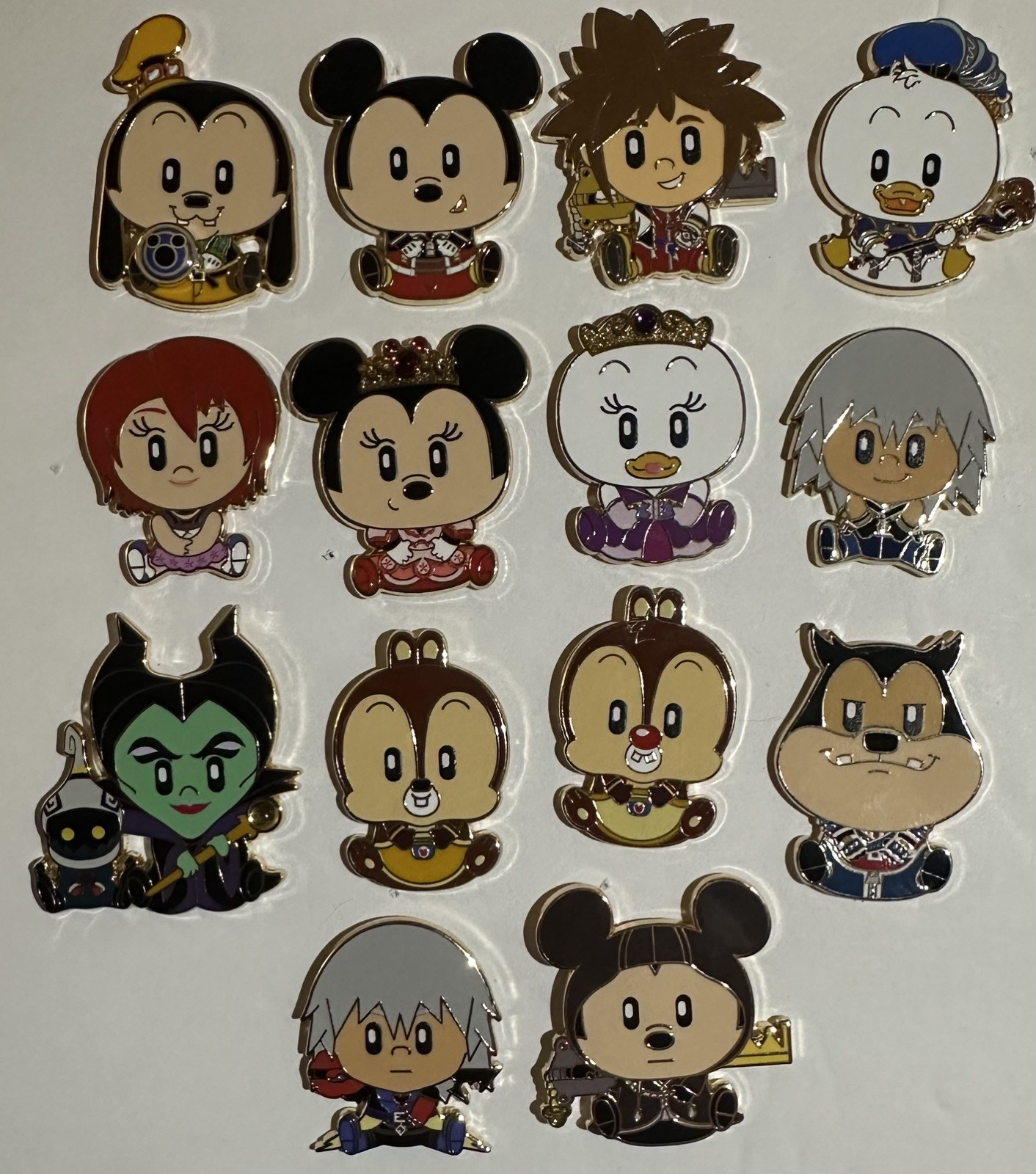 Disney D23 WDI MOG Kingdom Hearts Adorbs COMPLETE SET of 14 LE Pins w/ Chasers