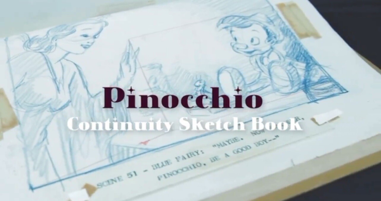 Walt Disney 1 of 1 Pinocchio Directors Continuity Book 45+ Original Storyboards