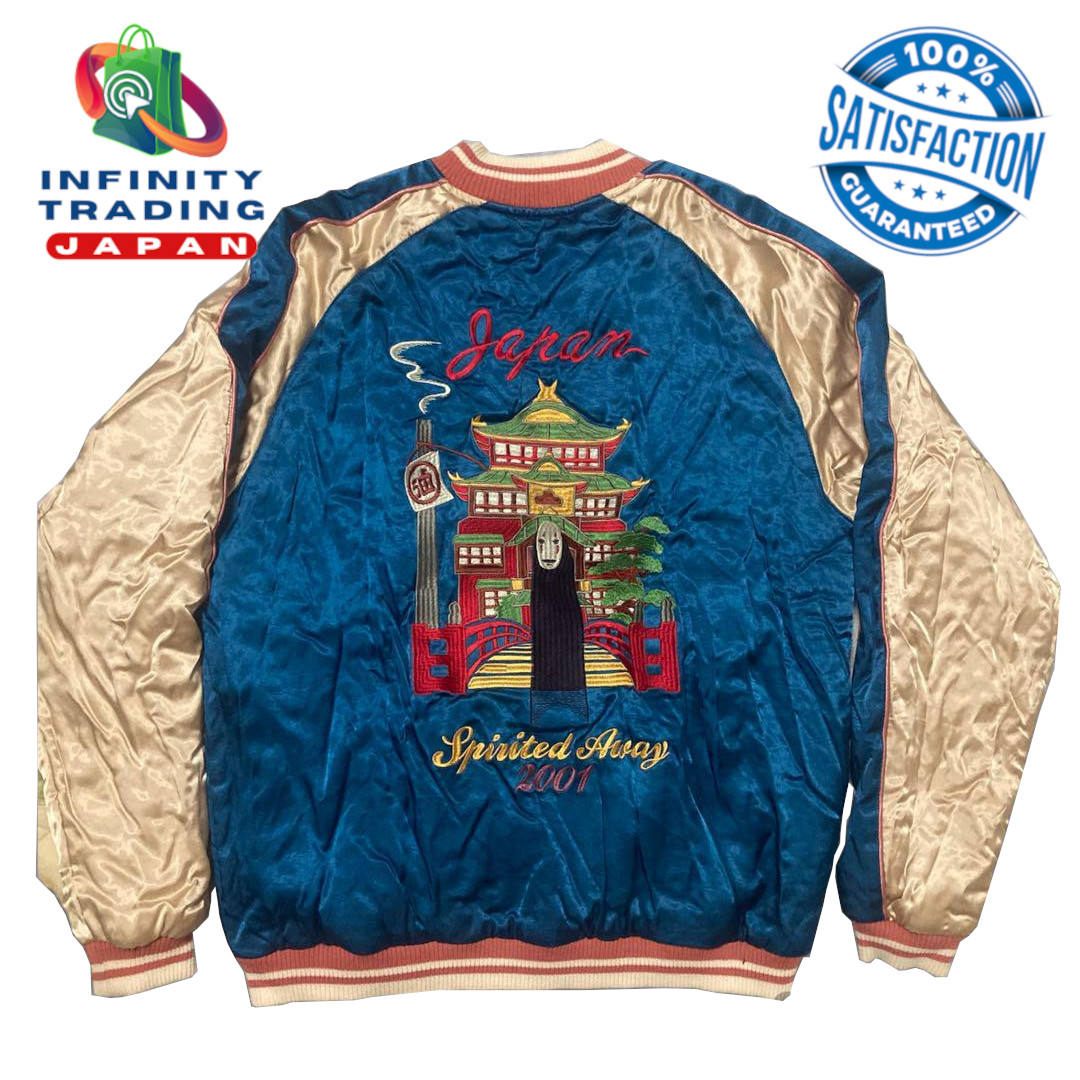 Studio Ghibli Spirited Away Souvenir Jacket Size L Legendery 1st Model of GBL Studio Ghibli Spirited Away Souvenir Jacket Size L Legendery 1st Model of GBL