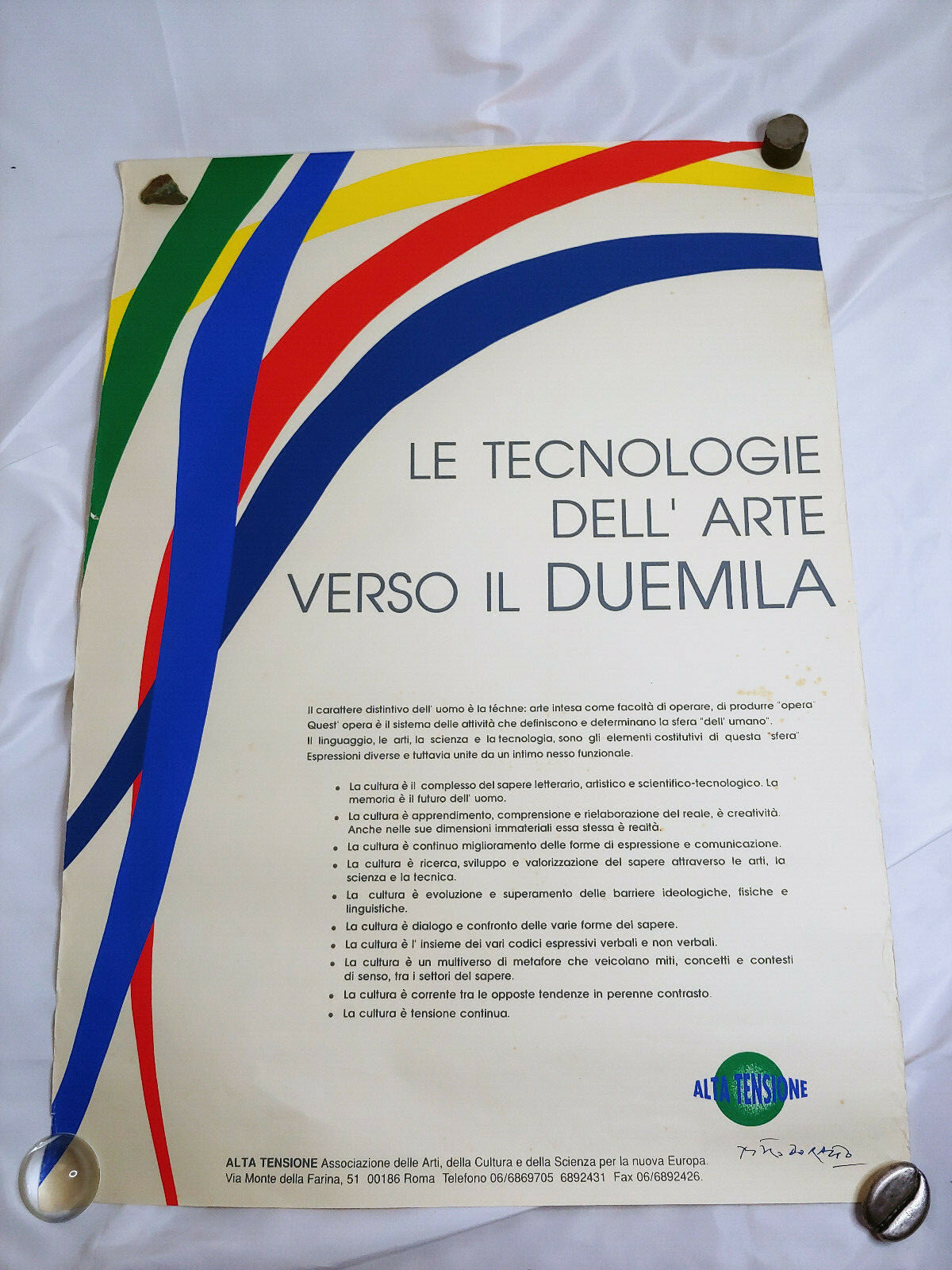 PIERO DORAZIO THE TECHNOLOGIES OF ART TOWARDS THE TWO THOUSAND CULTURAL MANIFESTO