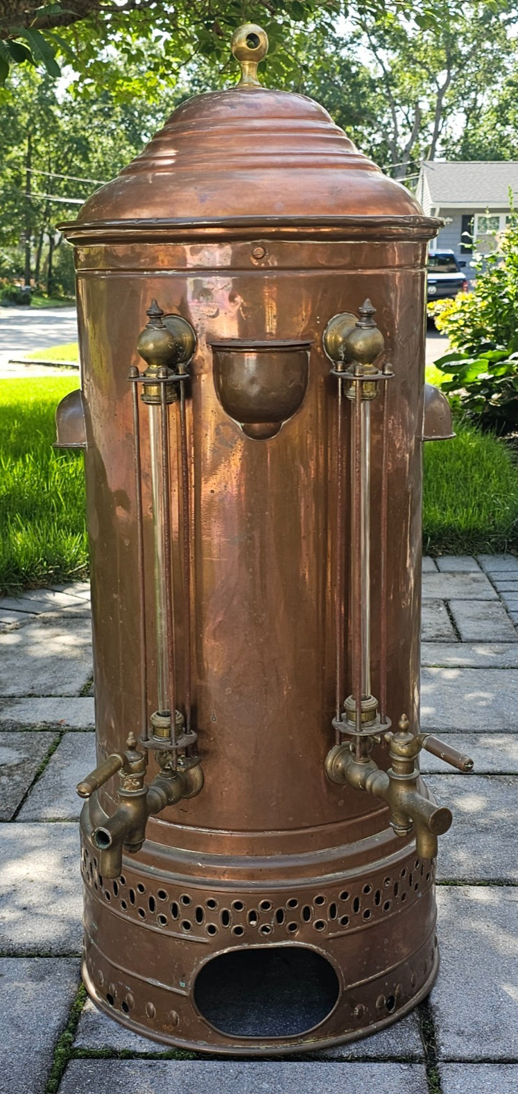 Vintage Large Copper Coffee Urn - 36