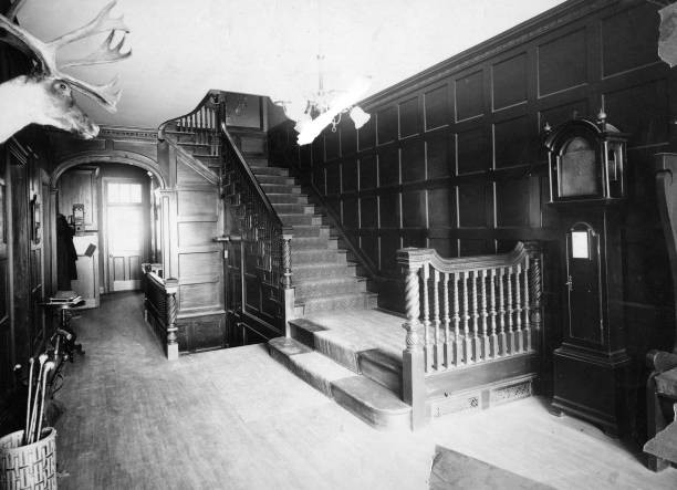 The interior Porcellian Club a final club Harvard University Boston Old Photo 1 The interior Porcellian Club a final club Harvard University Boston Old Photo 1
