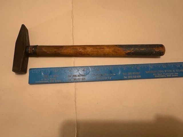 MADE GERMANY VINTAGE MEISTER CROSS PEEN HAMMER 9.8 OZ TW - METAL WORKING ORIINAL MADE GERMANY VINTAGE MEISTER CROSS PEEN HAMMER 9.8 OZ TW - METAL WORKING ORIINAL