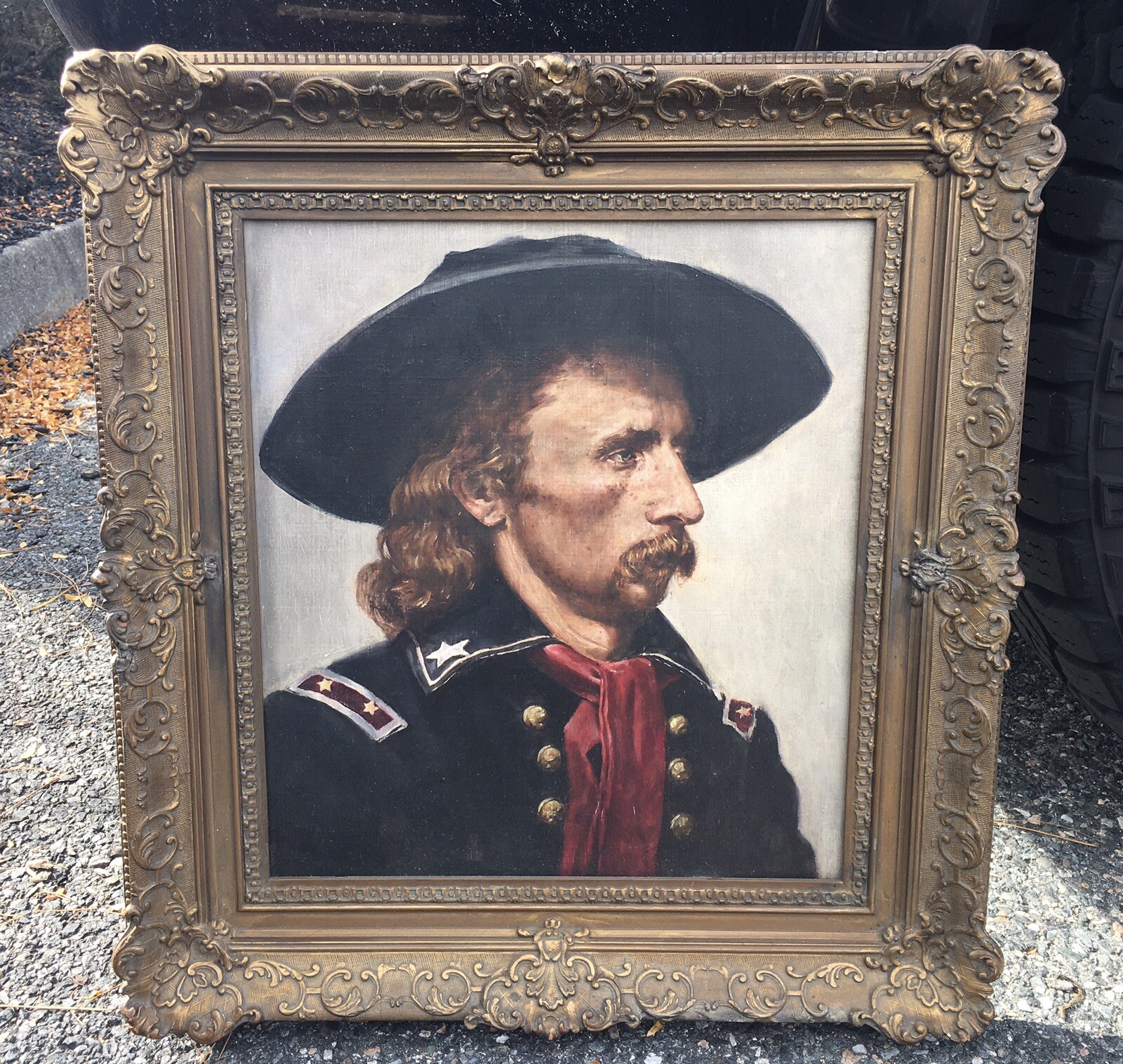 Gen.George A.Custer Oil Painting;Circa.20thCentury;Civil War;Big Horn;10/4UPDATE