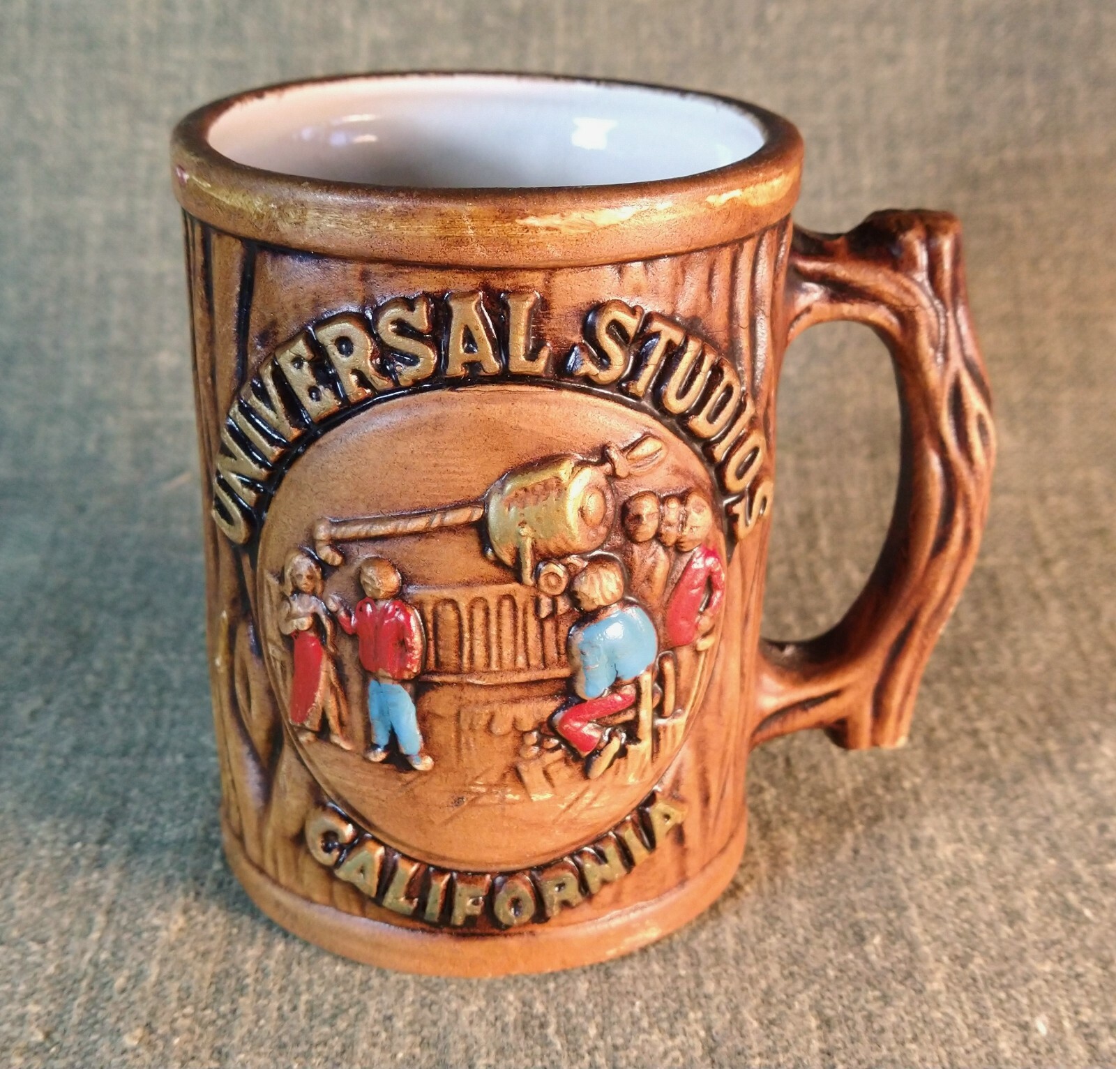 UNIVERSAL STUDIOS TOUR MUG Vintage 1964 California Souvenir Cup TIKI Witco Style UNIVERSAL STUDIOS TOUR MUG Vintage 1964 California Souvenir Cup TIKI Witco Style