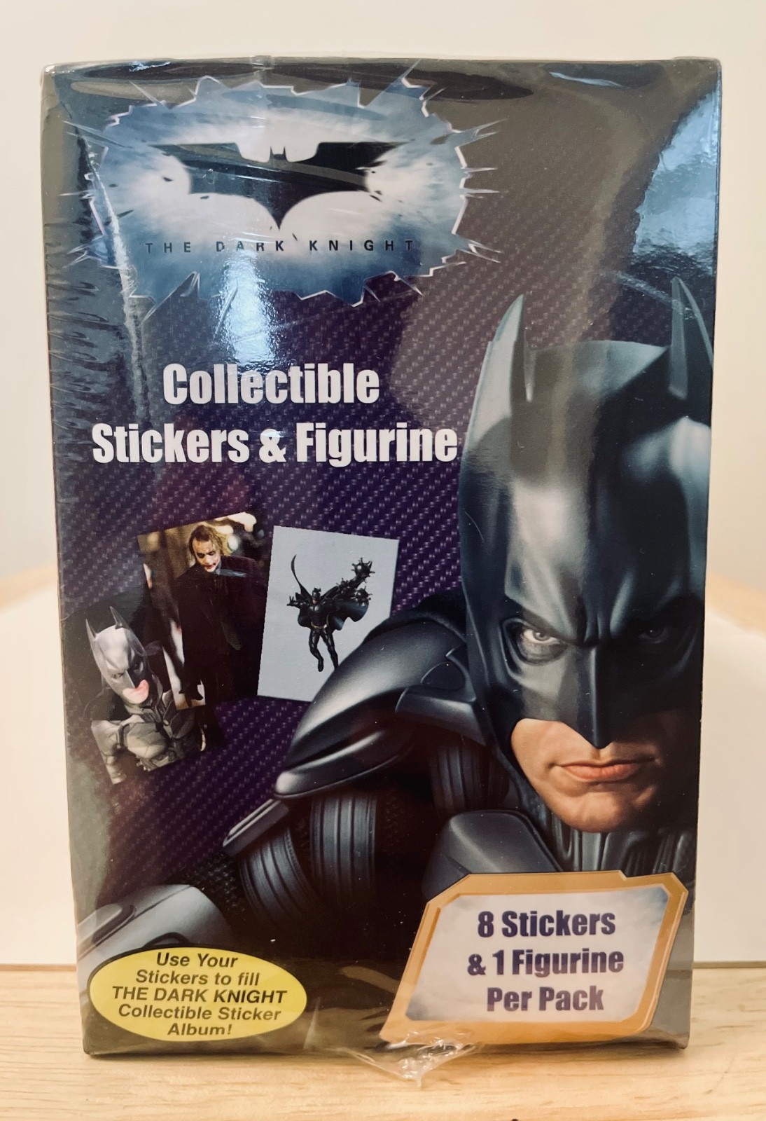 2008 PGM Batman The Dark Knight Sealed Box 24 Packs Joker Figurine Sticker RC VR 2008 PGM Batman The Dark Knight Sealed Box 24 Packs Joker Figurine Sticker RC VR