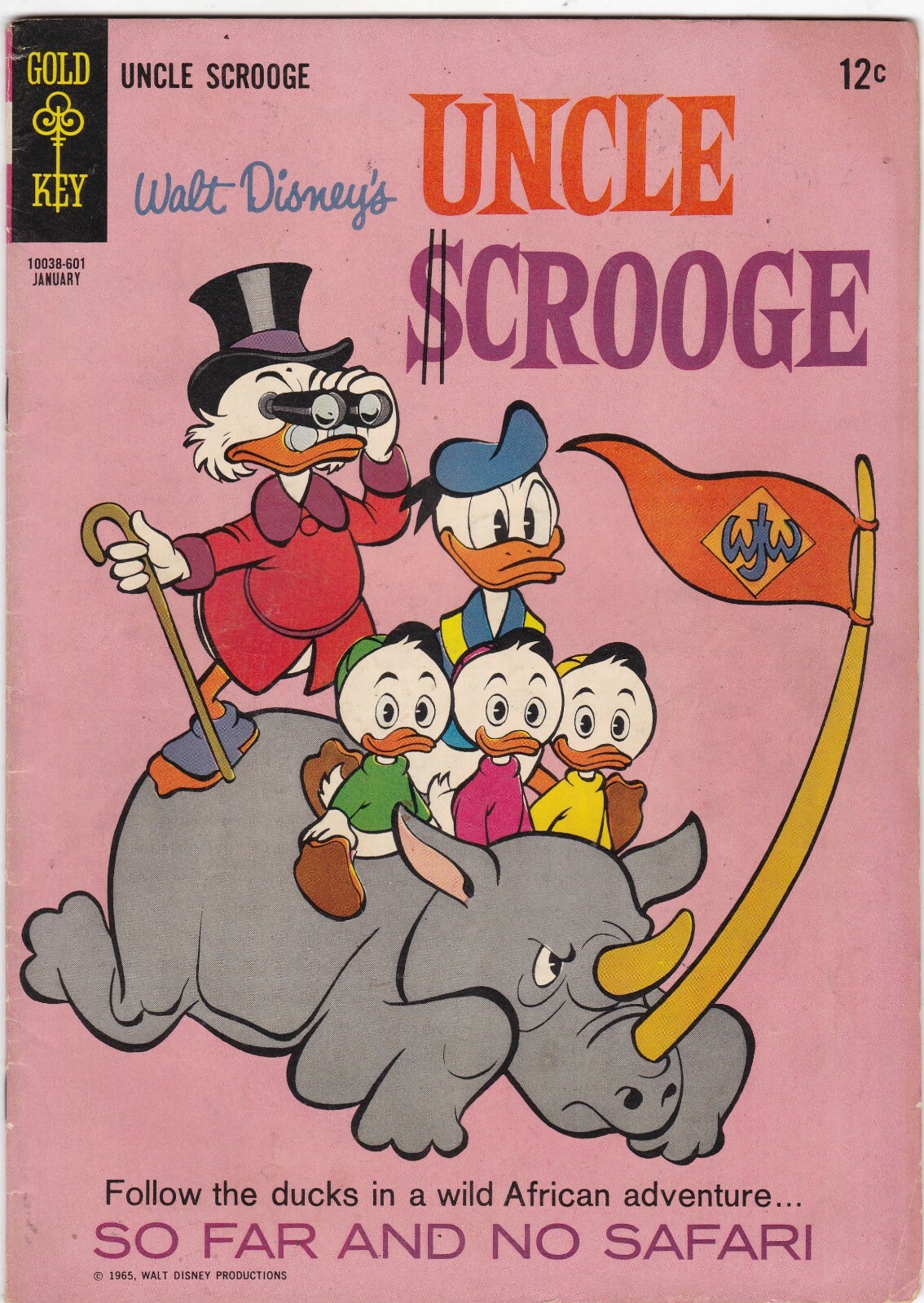 Uncle Scrooge #61 FINE 1966 Gold Key Walt Disney